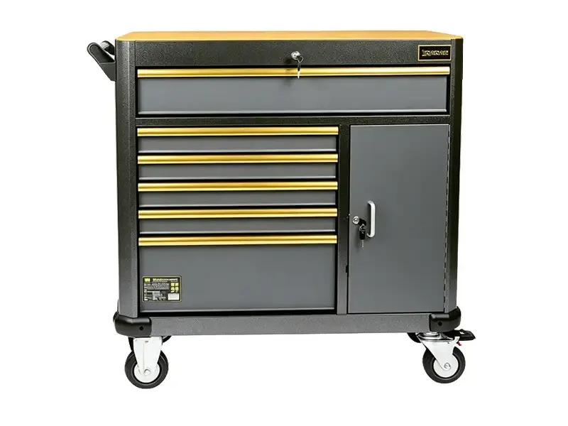 ¿Por qué la caja de herramientas con gabinete de 8 cajones Platinum Series es la opción ideal para talleres de mantenimiento profesionales?